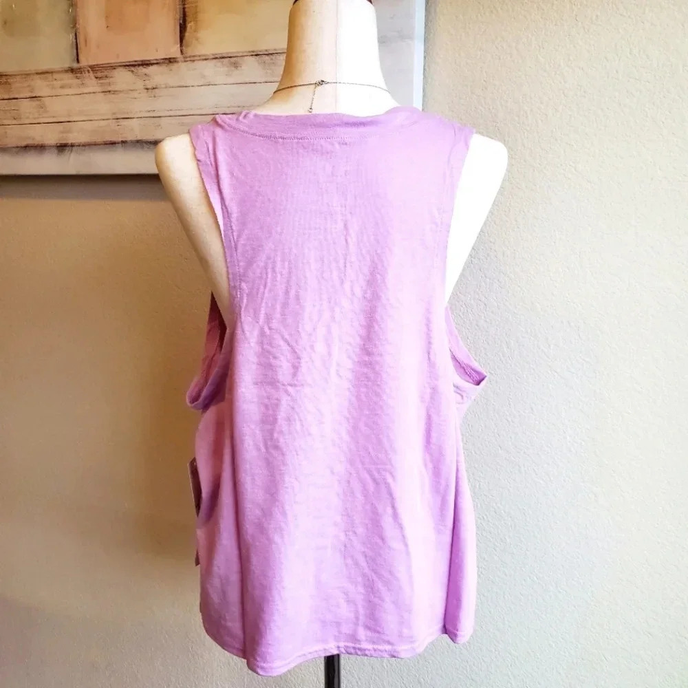 SO | Junior's Muscle Tank in Orchid sz 3X - Picture 3 of 7